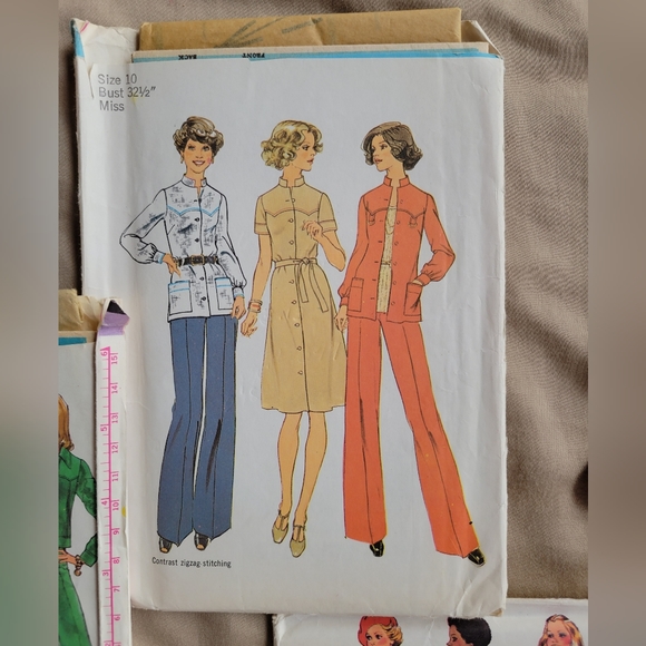 4 pack Vintage Simplicity & New Look Sewing Patterns, Cut - Picture 4 of 6